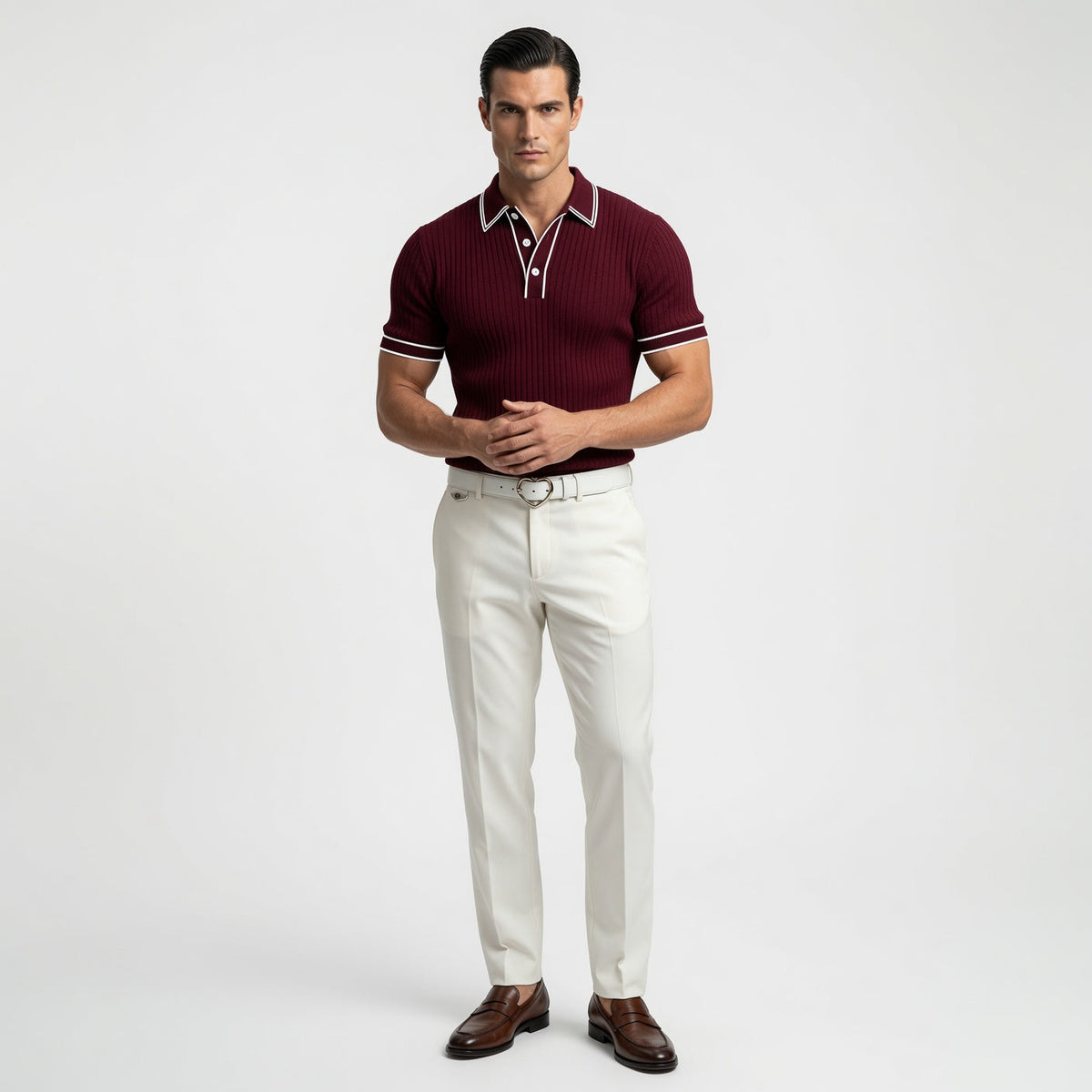 LORENT Casual Knit Polo