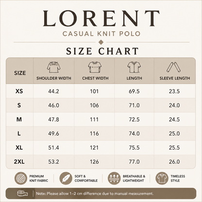 LORENT Casual Knit Polo