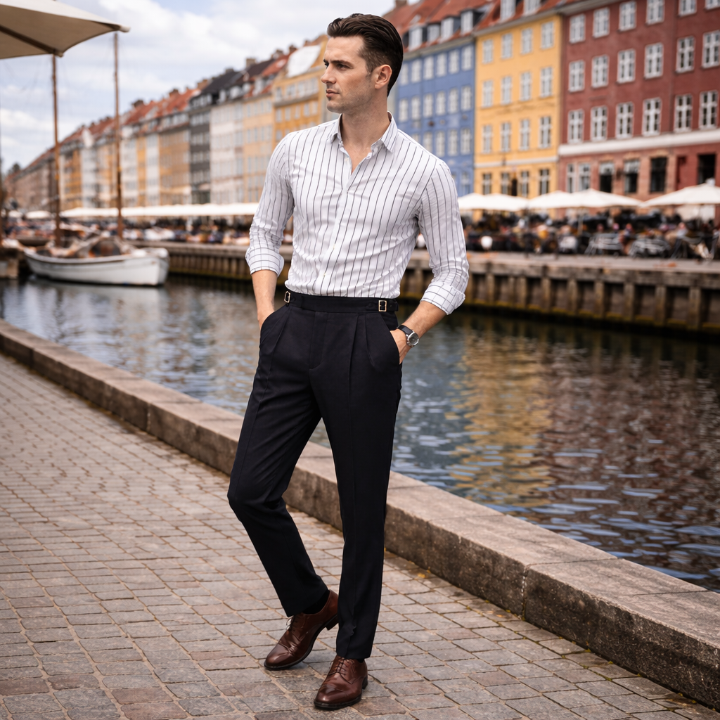 LORIANO Naples High Waist Trousers