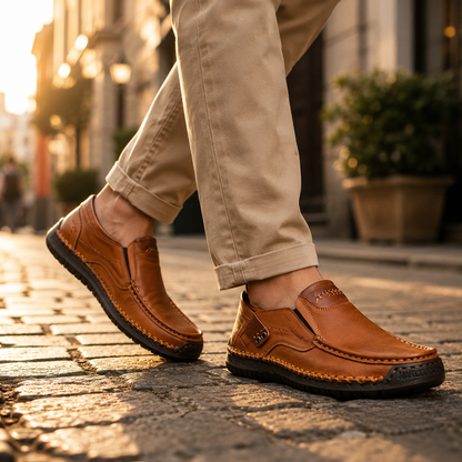 LORRO Leather Slip-on Shoes