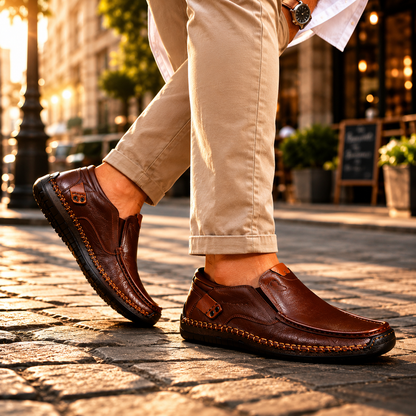 LORRO Leather Slip-on Shoes
