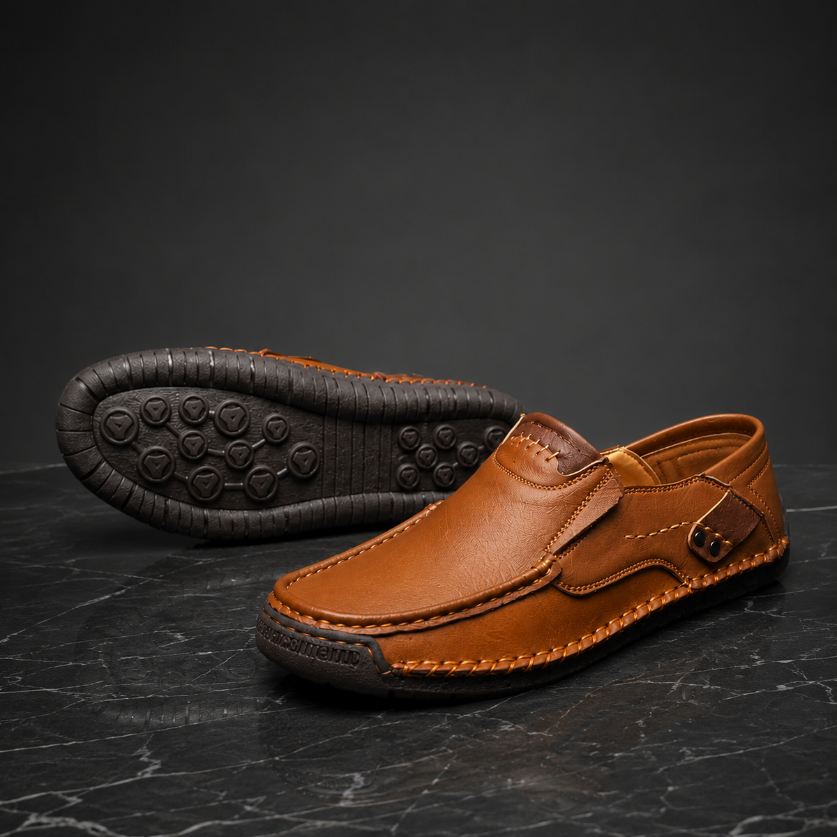 LORRO Leather Slip-on Shoes