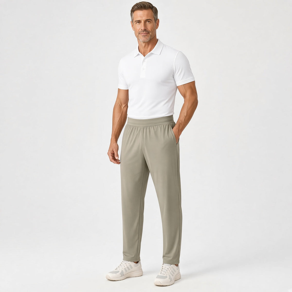 LUNIN Straight-leg Stretchy Comfort Pants