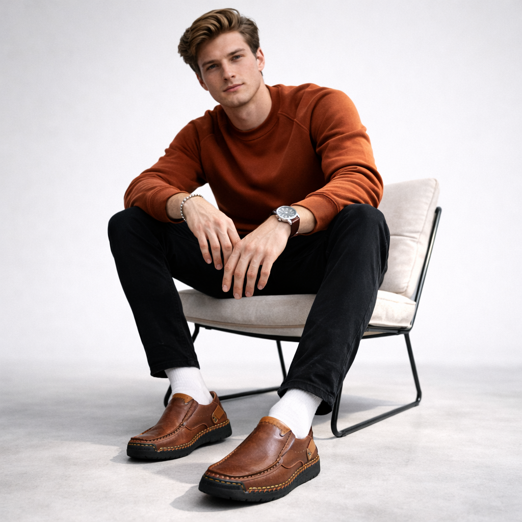 LYON Slip-On Comfort Leather Shoes