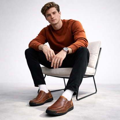LYON Slip-On Comfort Leather Shoes