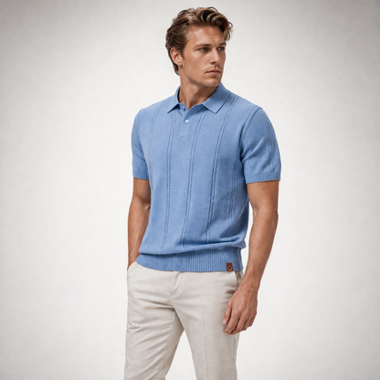 PIER Premium Stripe Golf Polo