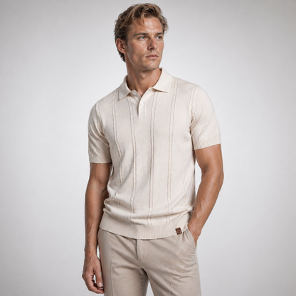 PIER Premium Stripe Golf Polo