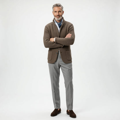 RENNAL Stand Collar Cardigan
