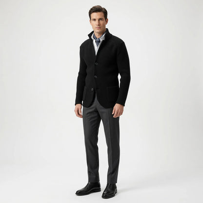 RENNAL Stand Collar Cardigan