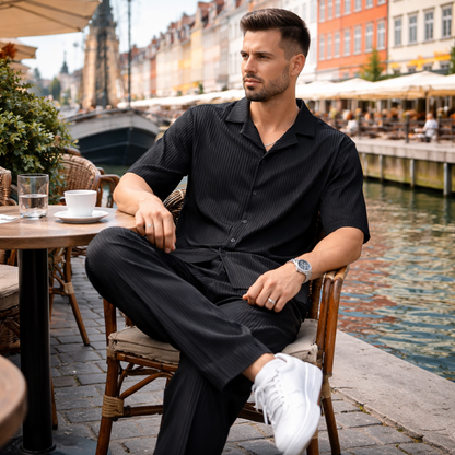 RHODS Vertical Pleated 2-Piece Set