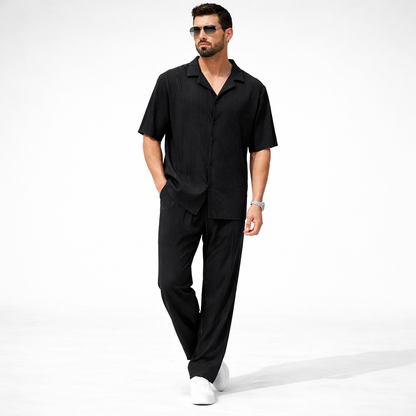 RHODS Vertical Pleated 2-Piece Set