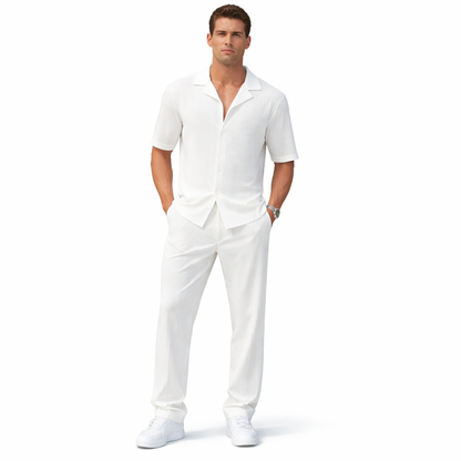RHODS Vertical Pleated 2-Piece Set