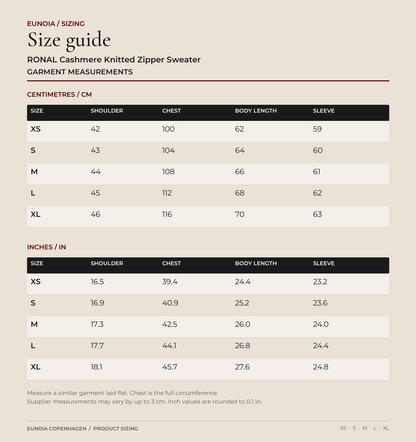 RONAL Cashmere Knitted Zipper Sweater