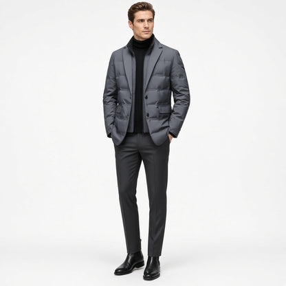 RUTH Padded Blazer with Zipper Layer