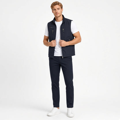 SANDO Multi-pockets Fleece Vest