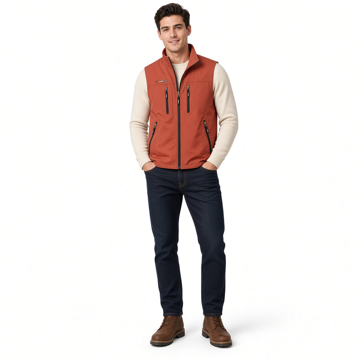 SANDO Multi-pockets Fleece Vest
