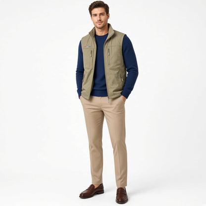 SANDO Multi-pockets Fleece Vest