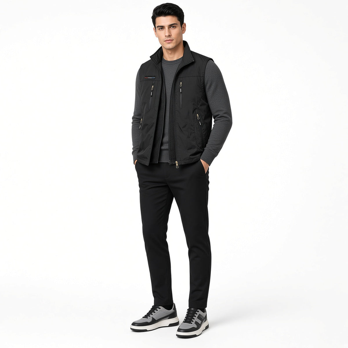 SANDO Multi-pockets Fleece Vest