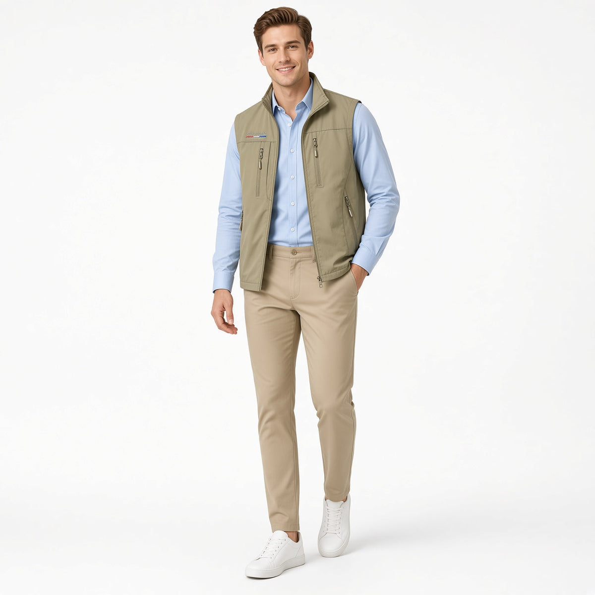 SANDO Multi-pockets Fleece Vest