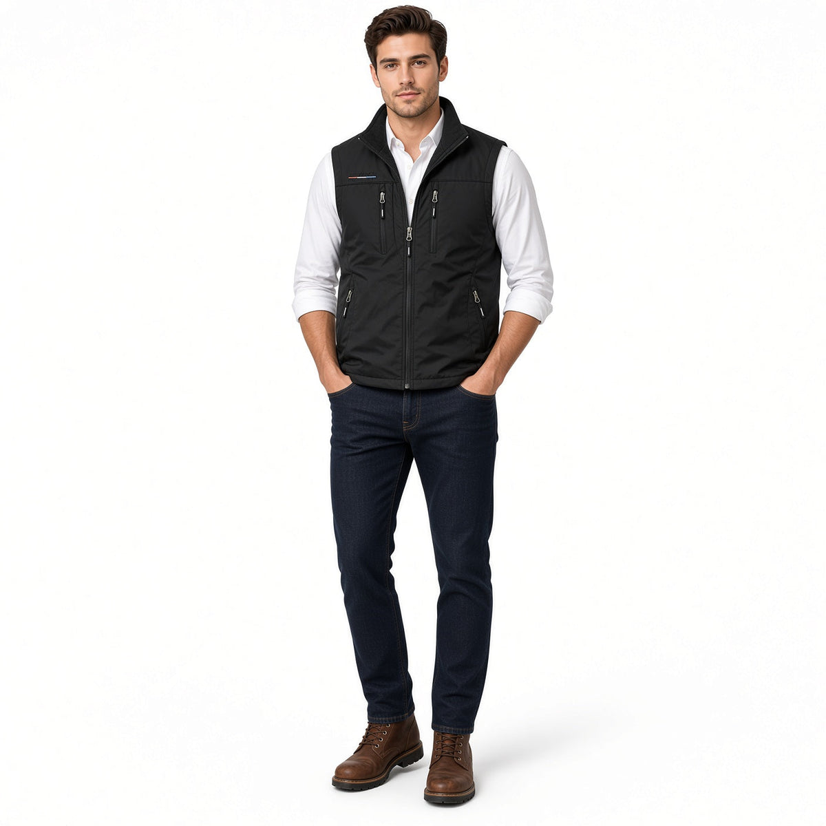 SANDO Multi-pockets Fleece Vest