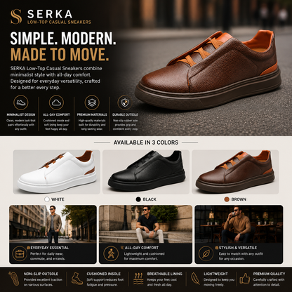 SERKA Low-Top Casual Sneakers
