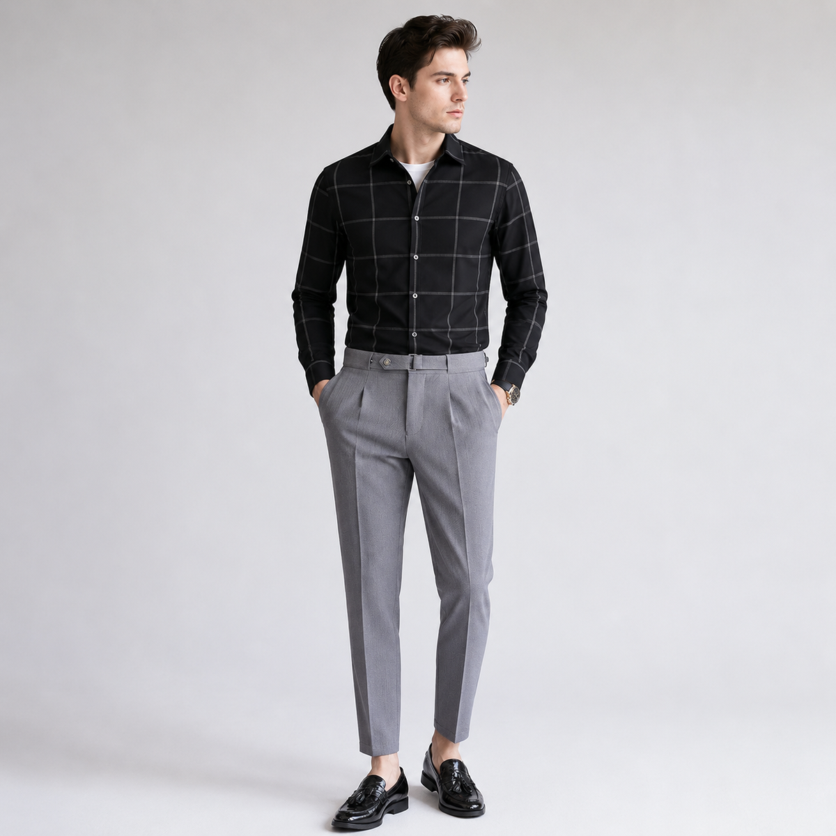 SILVAX Slim Adjustable Casual Pants