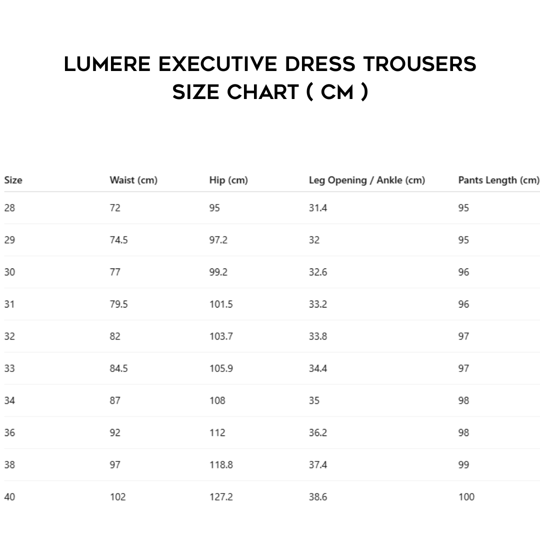 Lumere Executive Dress Trousers