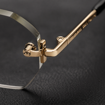 TESORO Polygon Rimless Sunglasses