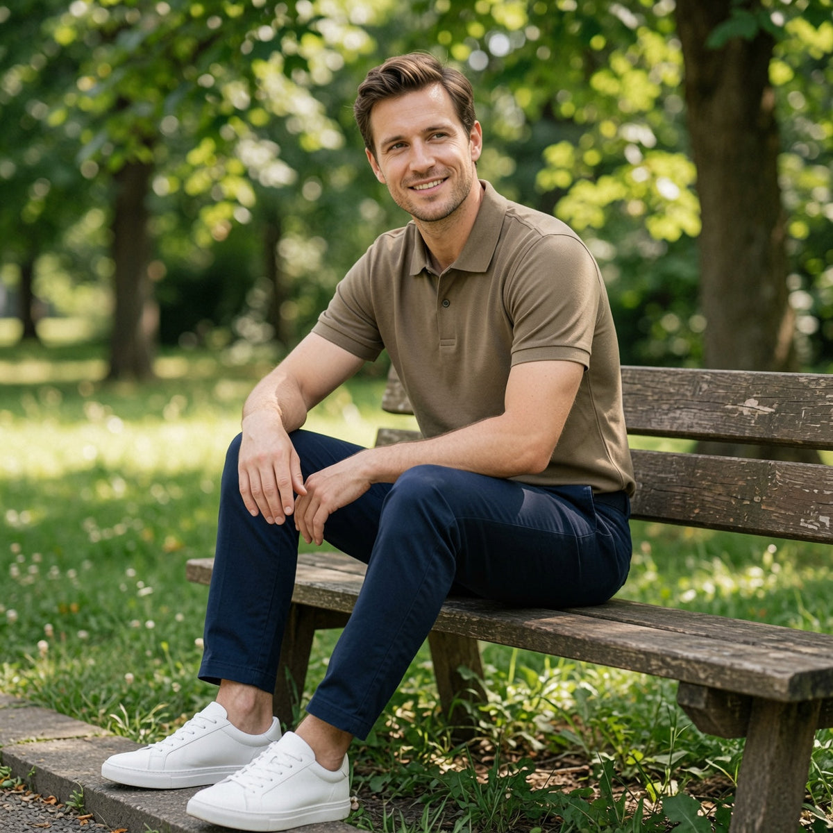 TESSO Breathable Cotton Polo