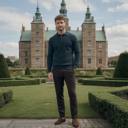 TREY Cashmere Polo Sweater