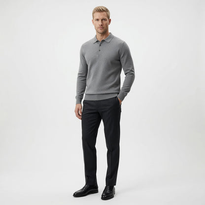TREY Cashmere Polo Sweater