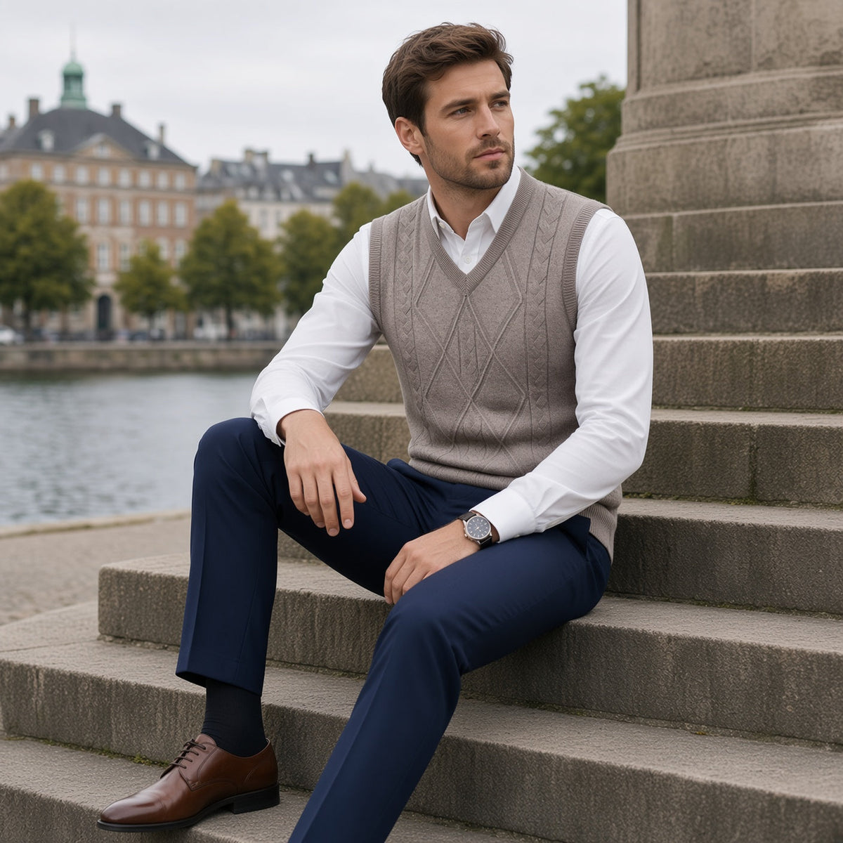 TUX Classic V-Neck Knit Vest
