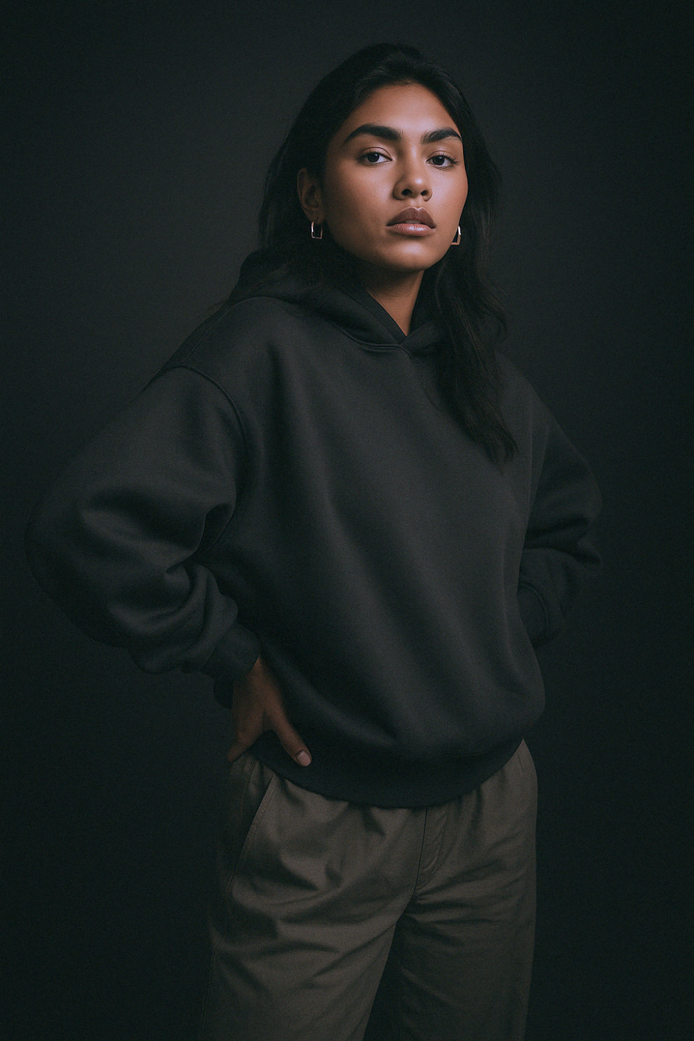 THE INFINICUT - Crop Cut Boxy Hoodie