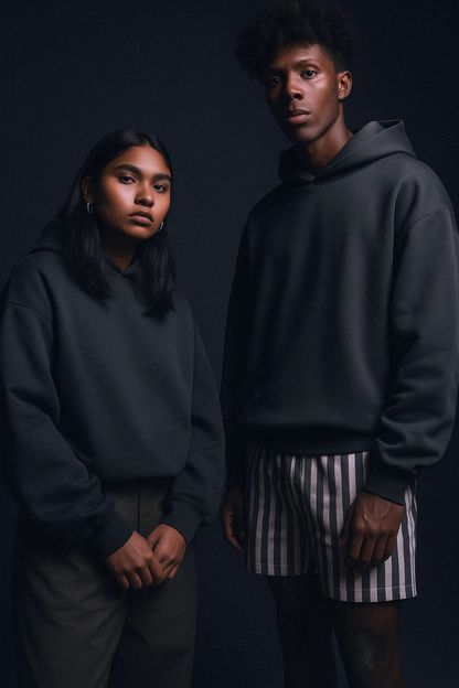 THE INFINICUT - Crop Cut Boxy Hoodie