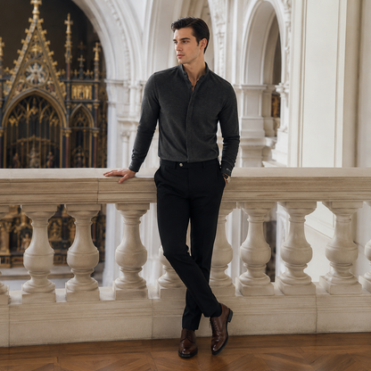 WINDHAM Premium Mandarin Collar Shirt