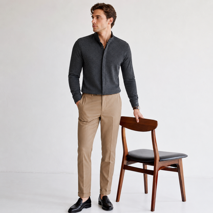 WINDHAM Premium Mandarin Collar Shirt