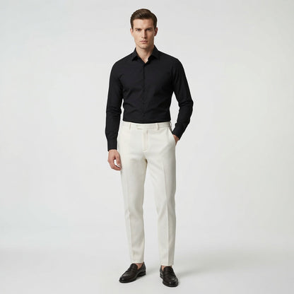 ZURIN Waffle Textured Casual Pants