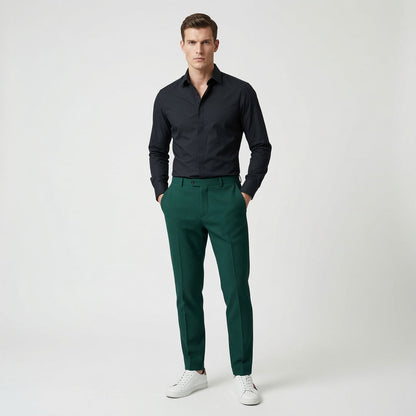 ZURIN Waffle Textured Casual Pants