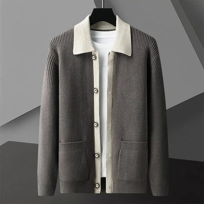 APOLLO Two-Tone Knitted Cardigan