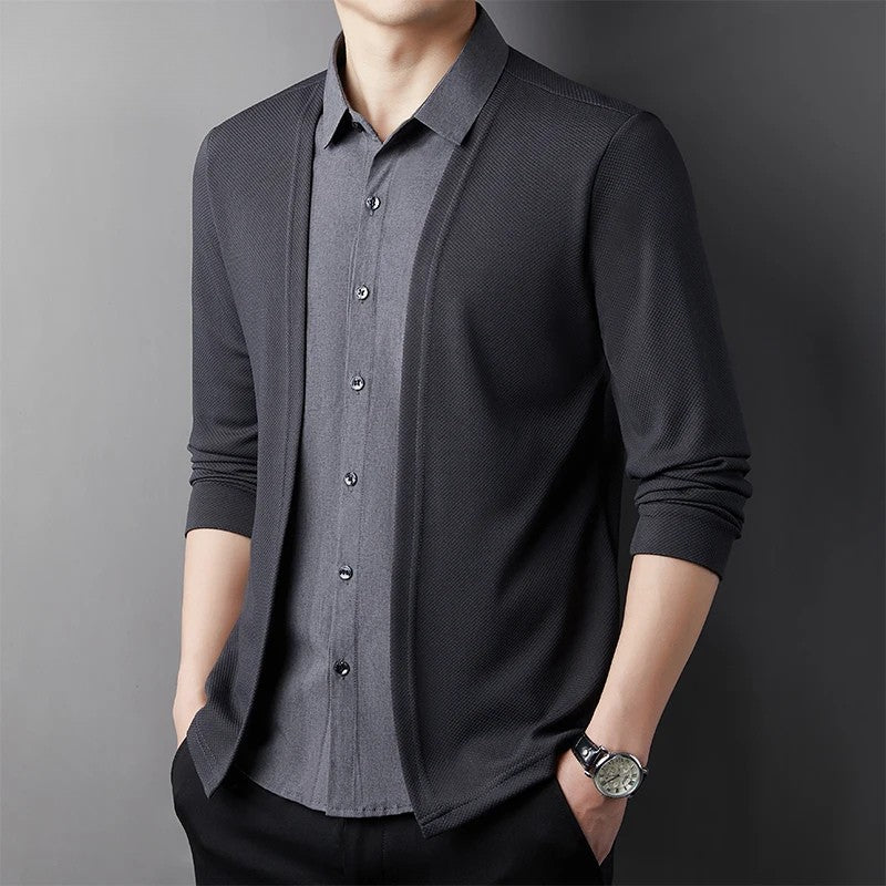 Wexley Cardigan Layered Dual Style Shirt