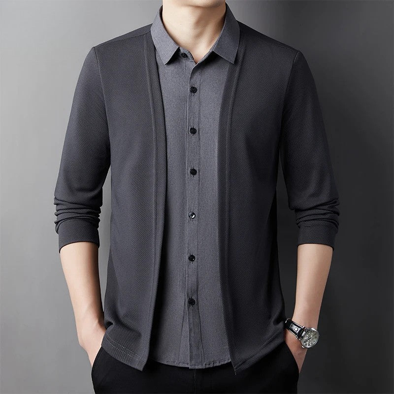 Wexley Cardigan Layered Dual Style Shirt