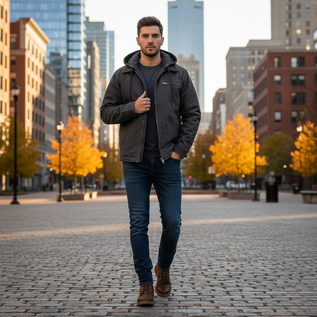 Axton Hooded Zip-Up Jacket