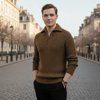 Arden Executive Quarter Zip Sweater