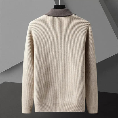 APOLLO Two-Tone Knitted Cardigan