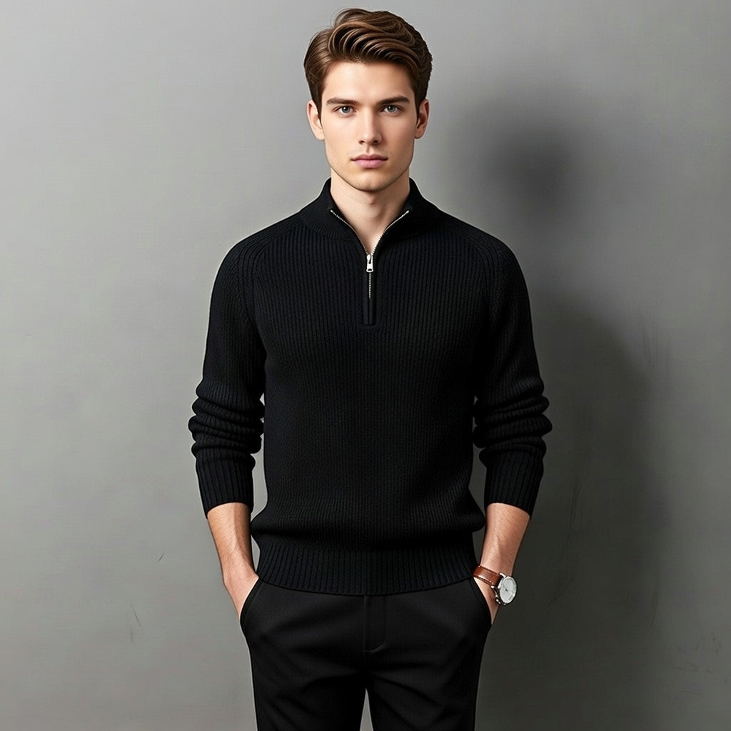 Arden Executive Quarter Zip Sweater