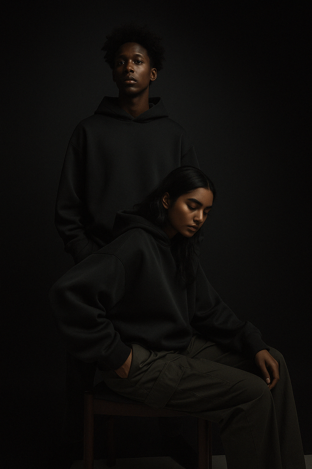 THE INFINICUT - Crop Cut Boxy Hoodie