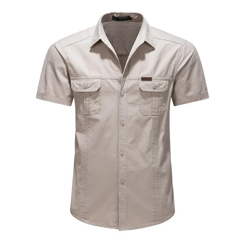 ANXON Double Pocket Polo Shirt