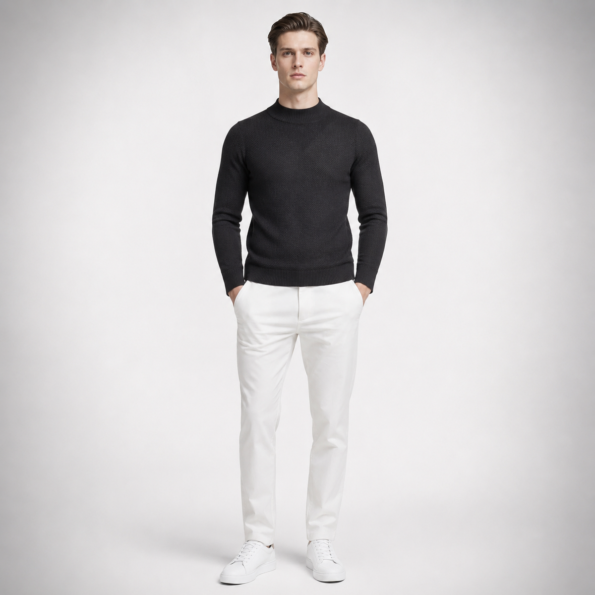 CILO Premium Knit Mock Neck Sweatshirt