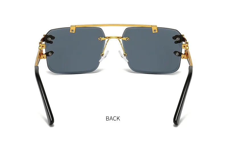 PANTHERA Rimless Retro Sunglasses