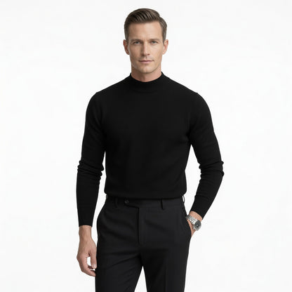 DARRO Stretchy Mock Neck Pullover